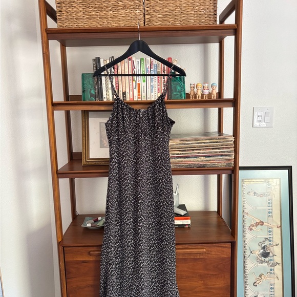 ASOS Dresses & Skirts - ASOS Black Floral Midi Slip Dress